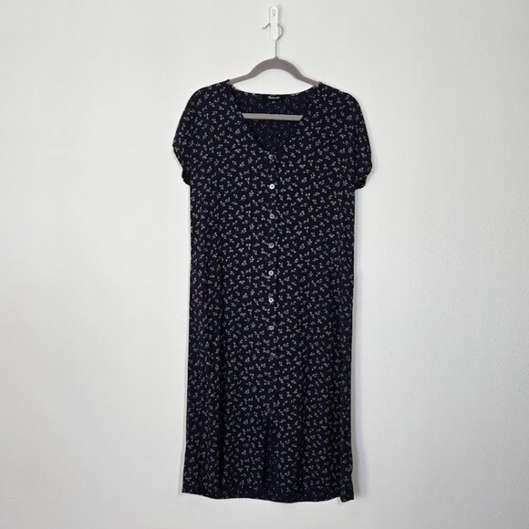 MADEWELL easy midi dress in spring fling Sz S - Picture 9 of 11
